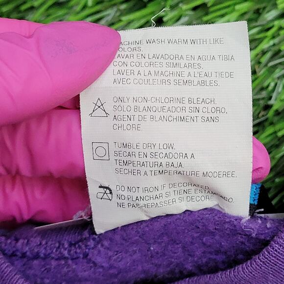 Vintage 80s Chocolate Sweatshirt Women Large 21x24 Baggy USA - Picture 8 of 14